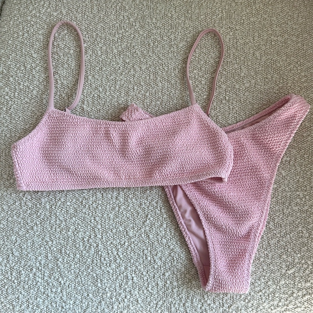PacSun Light Pink Scrunch Swimsuit